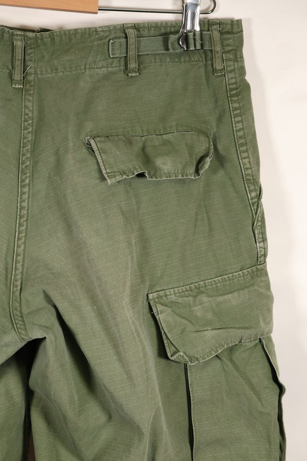 Circa 1969 S-R Size 4th Model Jungle Fatigue Pants, Used, Released by Film Company