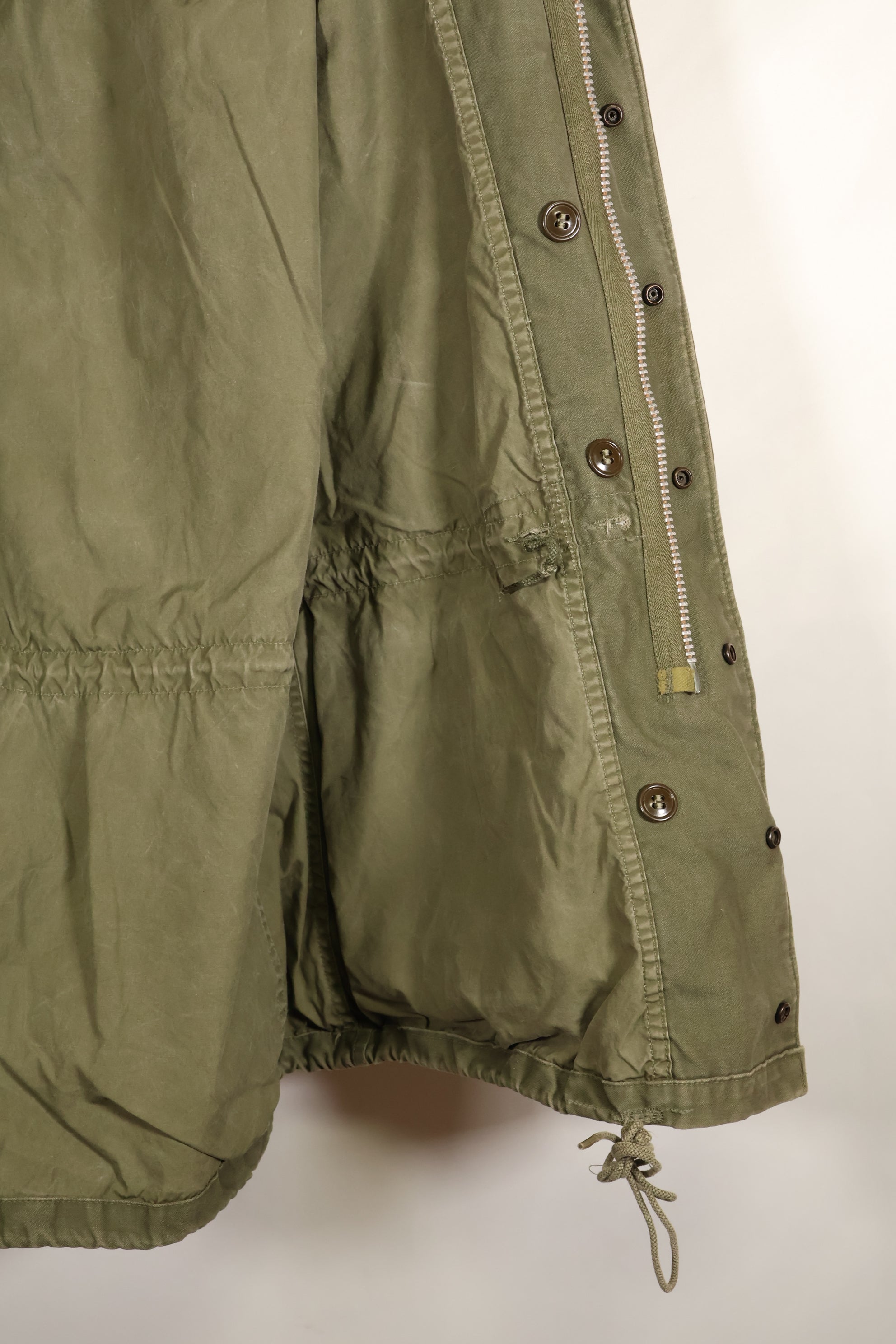 1957 Contract, S-S, U.S. Military, M51 Fold Jacket, No Liner, Faded, Used