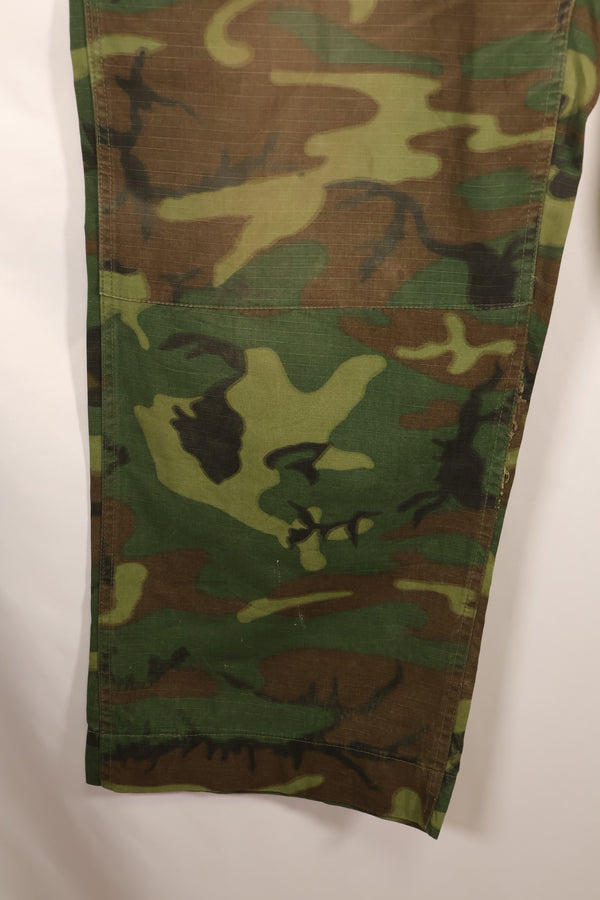 Late 1960s; Estimated size 36–38; ERDL Green Leaf Camo; OG-107 pant cut; utility pants; used