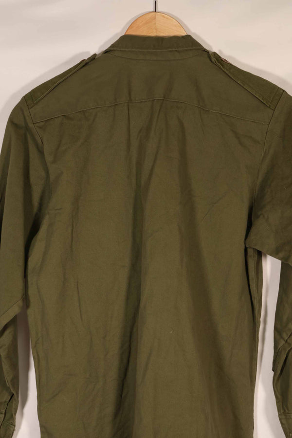 Real 1970 New Zealand Army OD Fatigue Shirt Size 1 Used