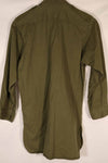 Real 1970 New Zealand Army OD Fatigue Shirt Size 1 Used