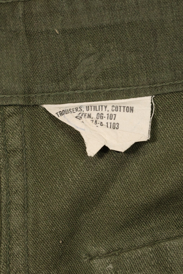 1974 Contract OG-107 Utility Pants Baker Pants 32x33 Used