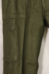 1960s lot OG-107 baker pants with modified cargo pockets, ex-special forces personnel, used F