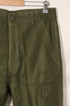 1960s lot OG-107 baker pants with modified cargo pockets, ex-special forces personnel, used F