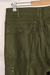 1960s lot OG-107 baker pants with modified cargo pockets, ex-special forces personnel, used F