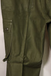 1960s lot OG-107 baker pants with modified cargo pockets, ex-special forces personnel, used F