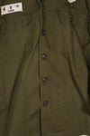 Real Korean Military Police Poplin Shirt, used, directly embroidered, patch retrofitted.