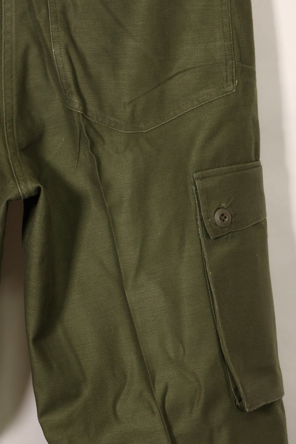 1960s lot OG-107 baker pants with modified cargo pockets, ex-special forces personnel, used F