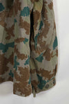 1960 East German Army NVA M58 Flächentarn sniper smock in blumentern camouflage, used.