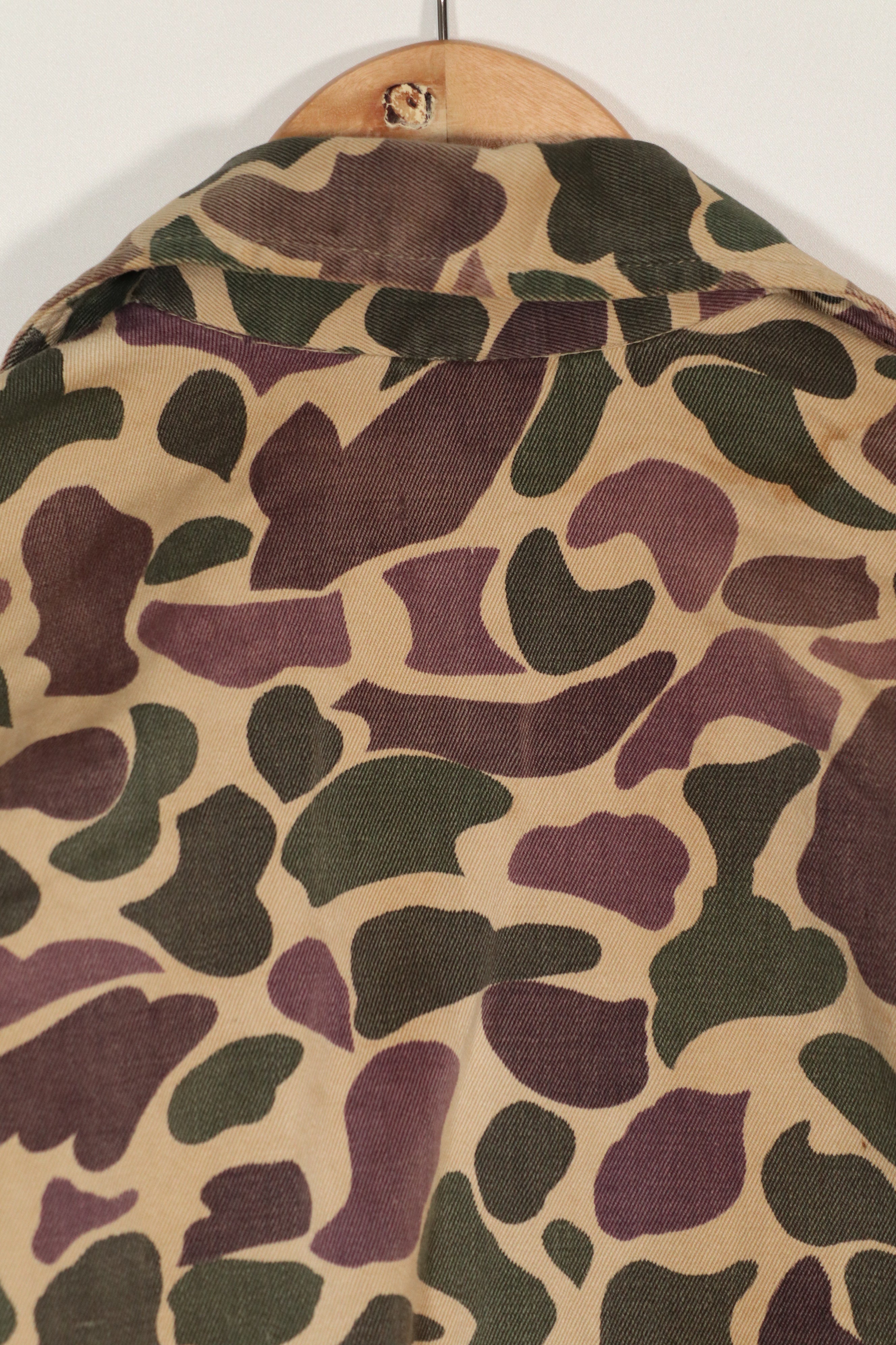 Real CIDG Beogum Camouflage Asian Cut Shirt A-M Faded, used.