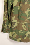 Contract circa 1967, size tag missing, early print, USMC non-rip ERDL jungle fatigues jacket, used