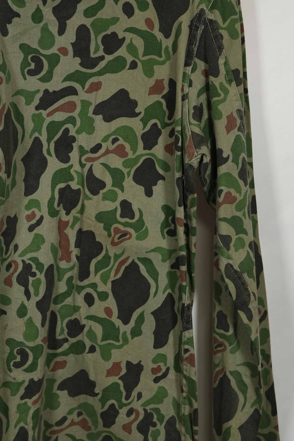 1980's Korean Army Frogskin camouflage HBT shirt, used C