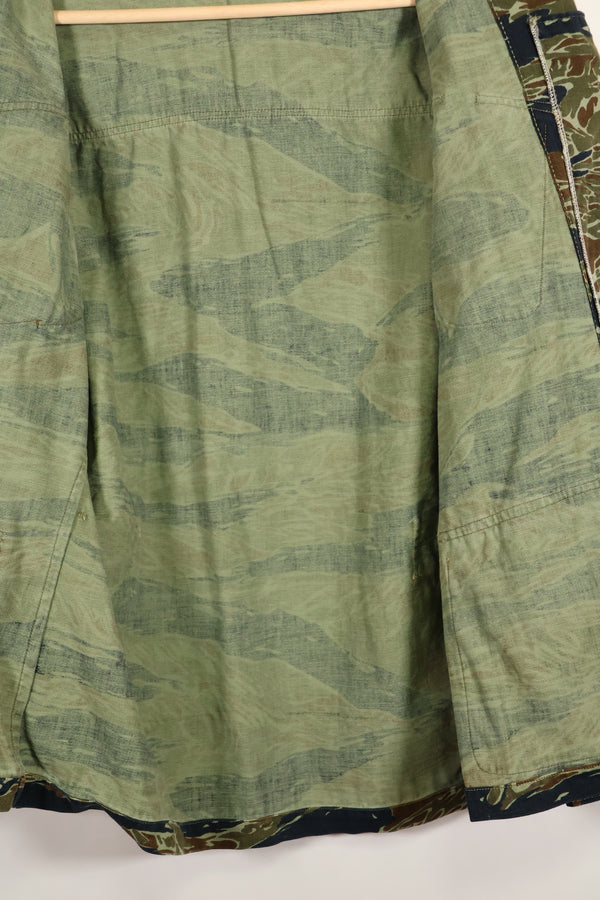 Estimated 1970s Silver Tiger Tiger Stripe Fatigue Jacket, used.