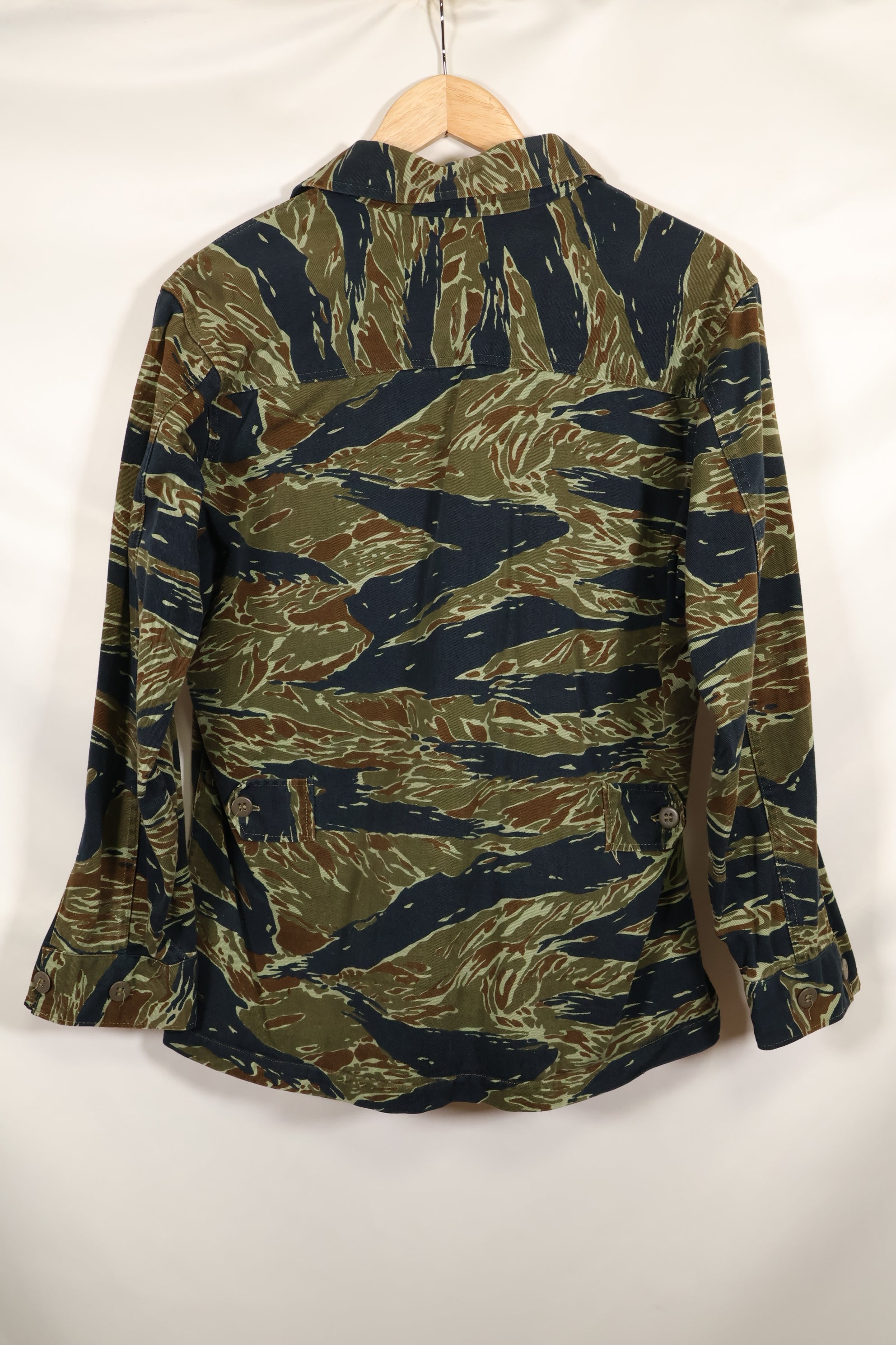 Estimated 1970s Silver Tiger Tiger Stripe Fatigue Jacket, used.