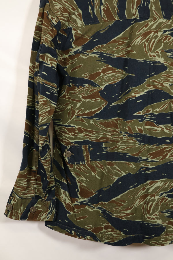 Estimated 1970s Silver Tiger Tiger Stripe Fatigue Jacket, used.