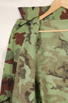 1960s US Army Advisor ARVN BDQ Ranger Shirt 4 Pockets Leaf Camouflage Shirt Used