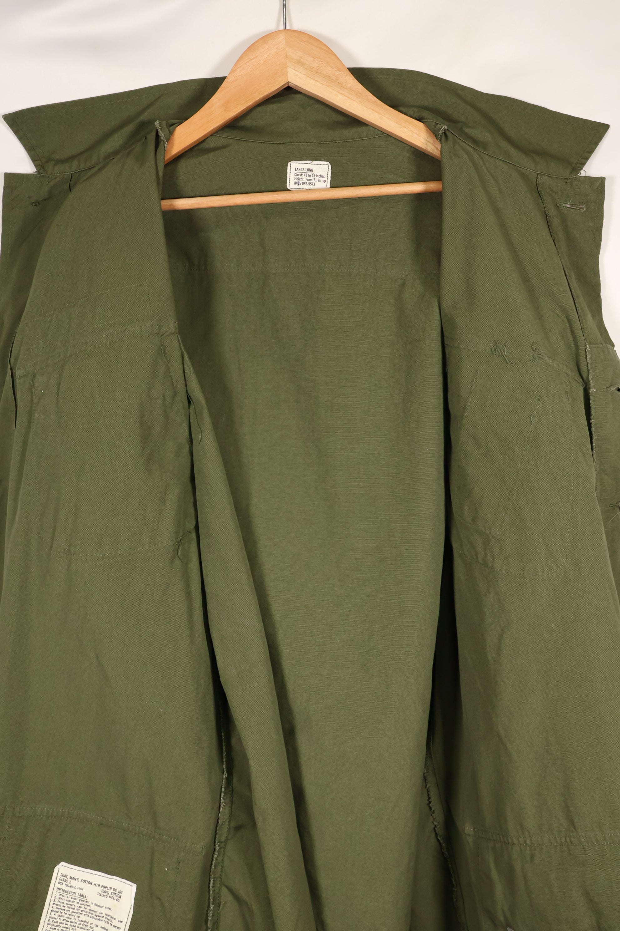 1969 Contract L-L 3rd Model Jungle Fatigue Jacket, Used, With Tag　