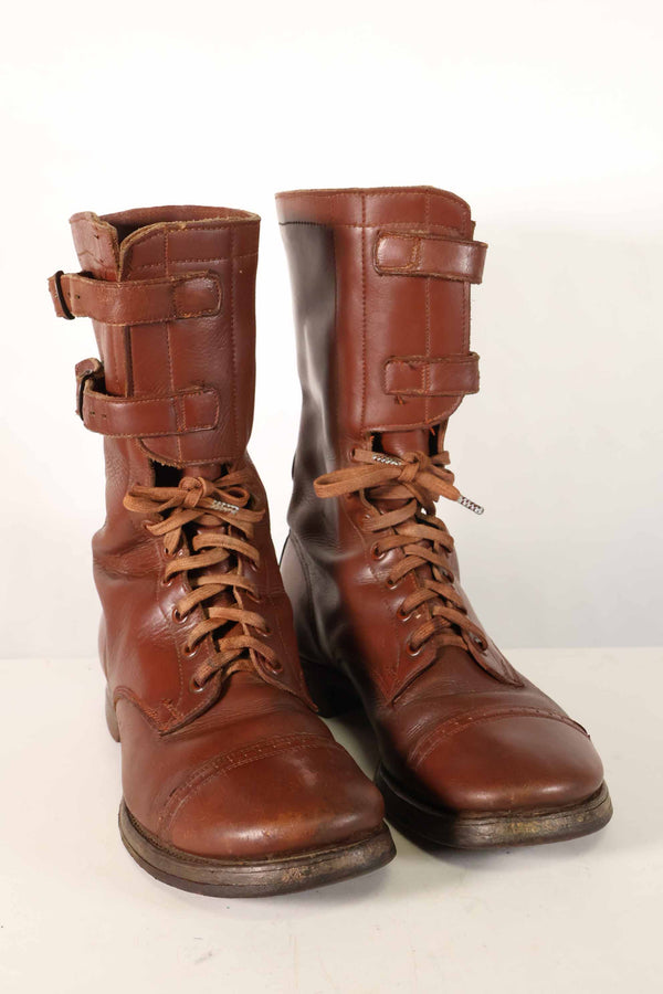 1940's U.S. Army M40 Cavalry shorts boots, 2 buckles, used, A