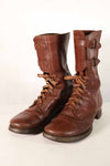 1940's U.S. Army M40 Cavalry shorts boots, 2 buckles, used, A