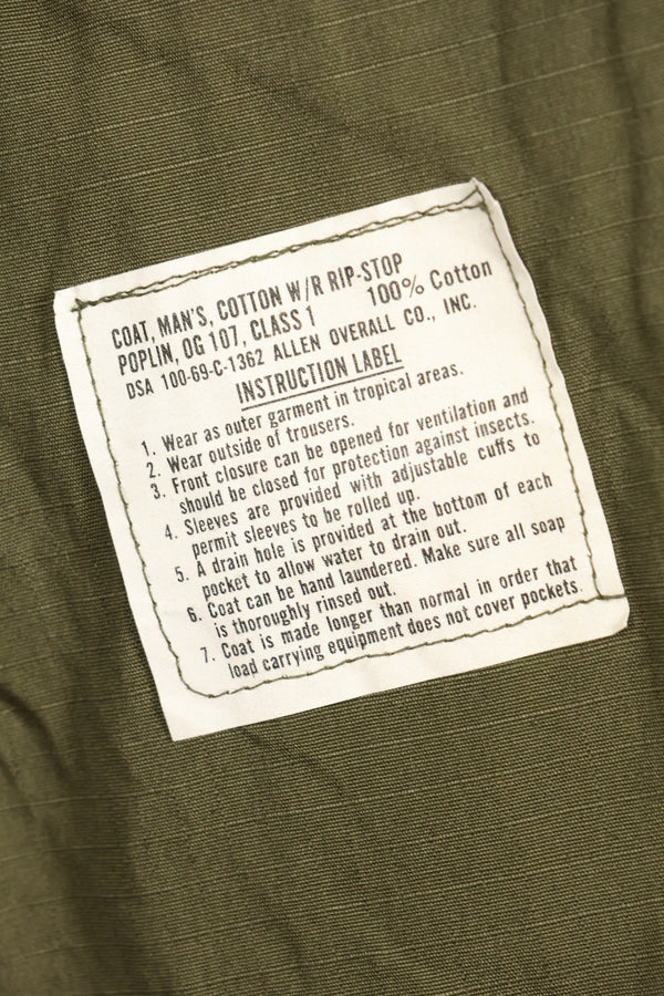 1969 Contract X-L-R Deadstock 4th Model Jungle Fatigue Jacket, Largest Size