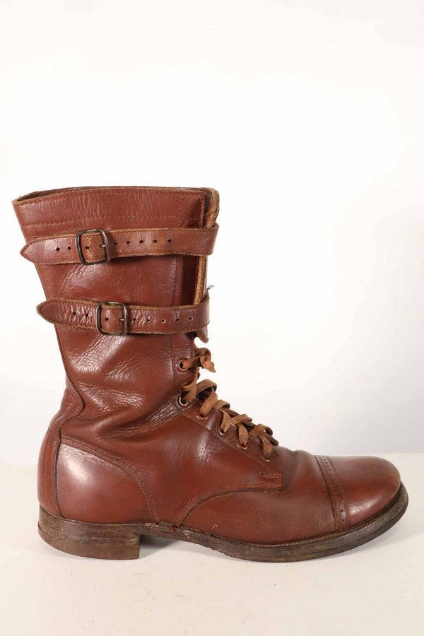 1940's U.S. Army M40 Cavalry shorts boots, 2 buckles, used, A