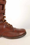 1940's U.S. Army M40 Cavalry shorts boots, 2 buckles, used, A