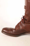 1940's U.S. Army M40 Cavalry shorts boots, 2 buckles, used, B