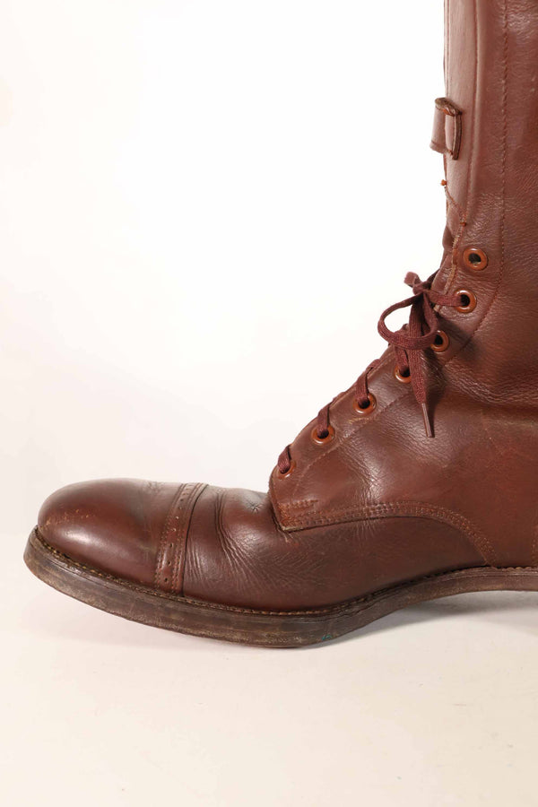 1940's U.S. Army M40 Cavalry shorts boots, 2 buckles, used, B