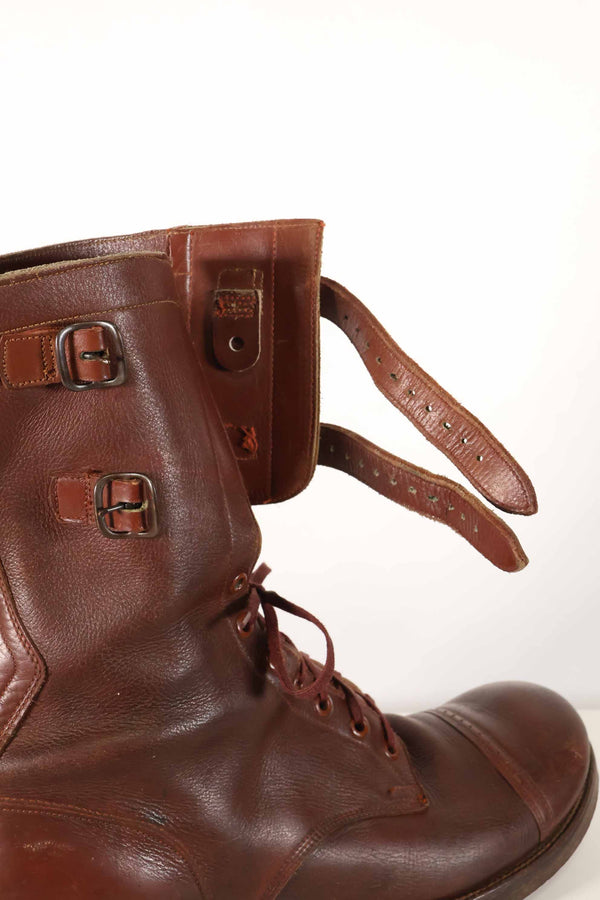 1940's U.S. Army M40 Cavalry shorts boots, 2 buckles, used, B