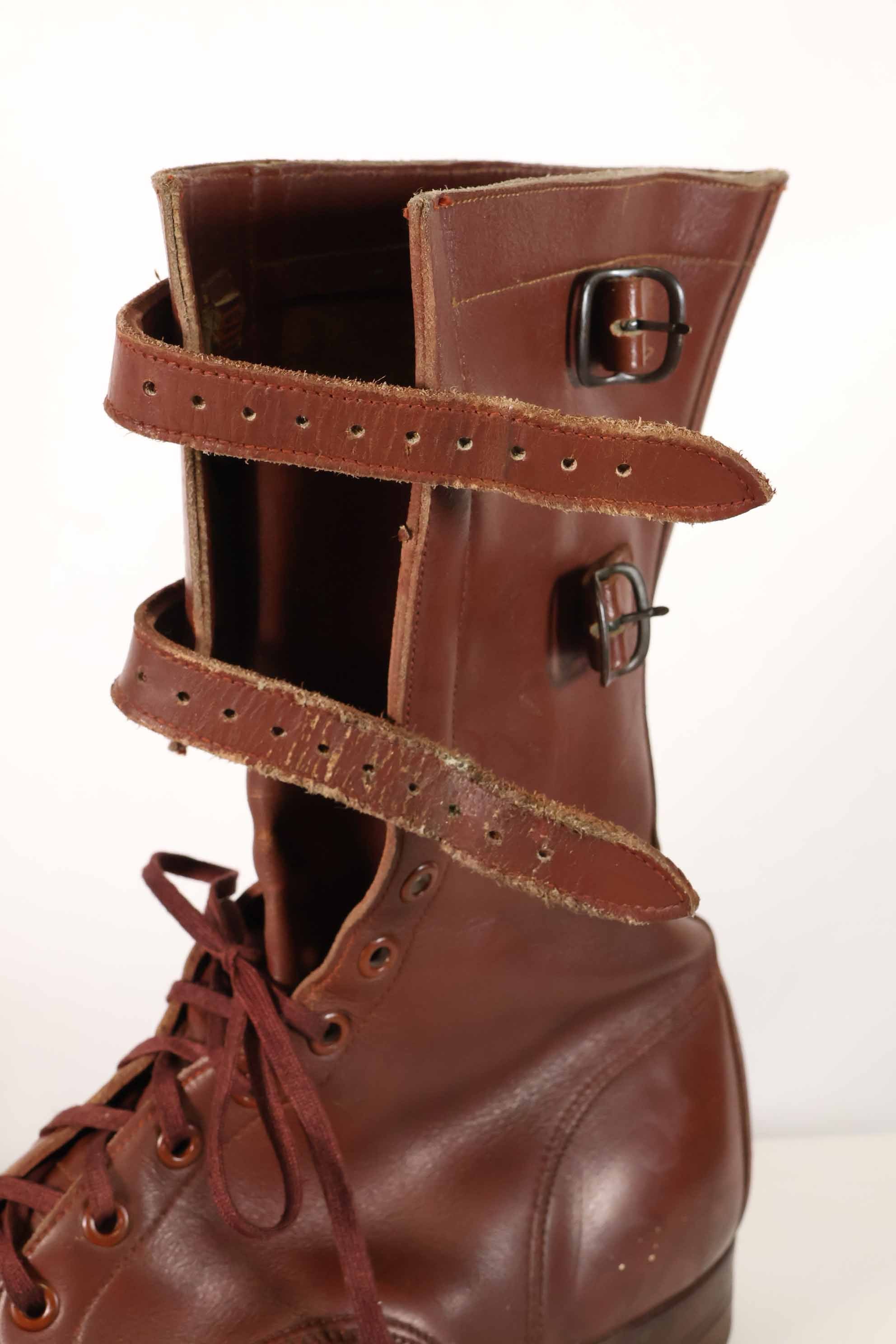 1940's U.S. Army M40 Cavalry shorts boots, 2 buckles, used, B