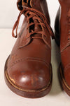 1940's U.S. Army M40 Cavalry Long Boots, 3 buckles, used.