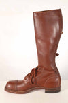1940's U.S. Army M40 Cavalry Long Boots, 3 buckles, used.