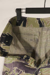 Real heavyweight fabric late war pattern tiger stripe pants, used.