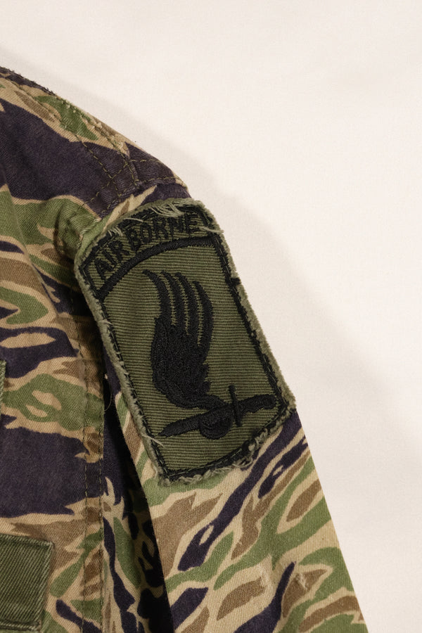 Real Late War Pattern US-Size Tiger Stripe Shirt with 173rd Airborne Brigade Patch