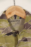 Real heavyweight fabric late war pattern tiger stripe shirt, used.