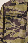 Real heavyweight fabric late war pattern tiger stripe shirt, used.