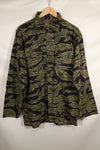 Actual Late War Pattern US-L Tiger Stripe Shirt, almost never used.