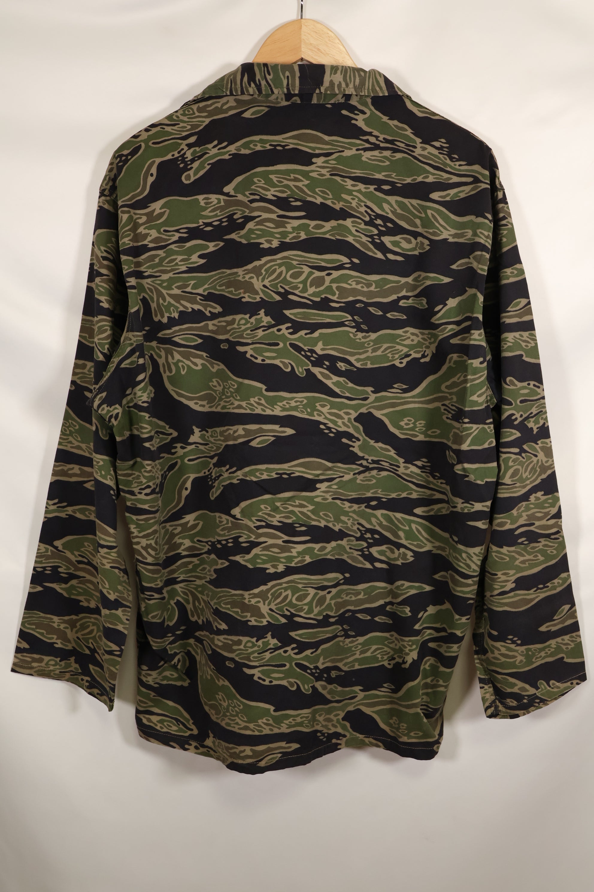 Actual Late War Pattern US-L Tiger Stripe Shirt, almost never used.