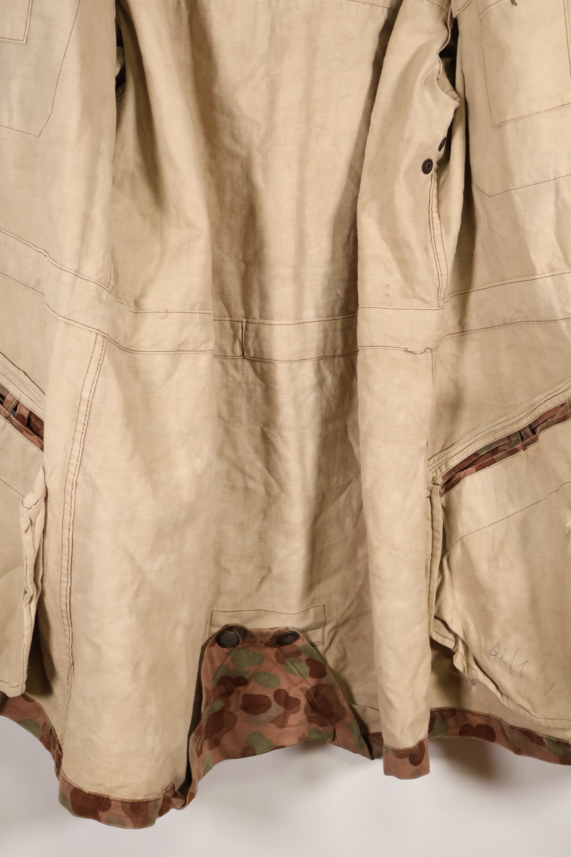 1960s–70s M57 Austrian Army P-Pattern Camouflage Hoodie, Used, Size C