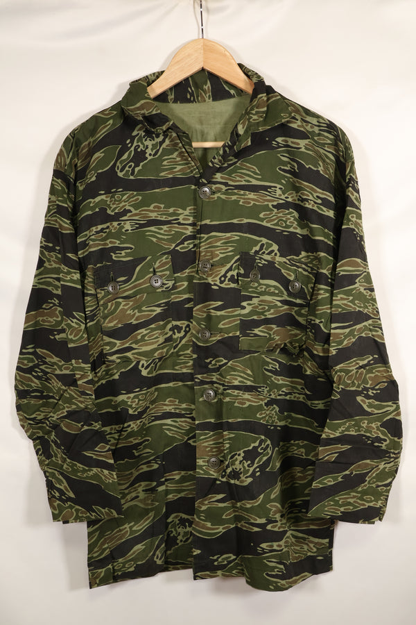 Actual Late War Pattern US Size Tiger Stripe Shirt Dark Color Almost Unused