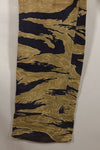 Late 1960s Gold Tiger Stripe Pants US Cut US-M Modified Faded Used