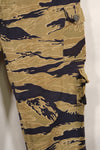 Late 1960s Gold Tiger Stripe Pants US Cut US-M Modified Faded Used
