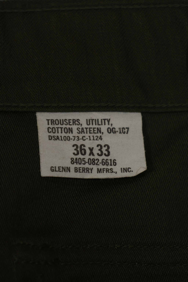 1973 Contract Deadstock OG-107 Utility Pants Baker Pants 36 x 33 Unused