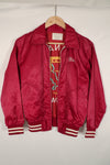 1980's Okinawa Souvenir Jacket, hand embroidered, zipper damaged.