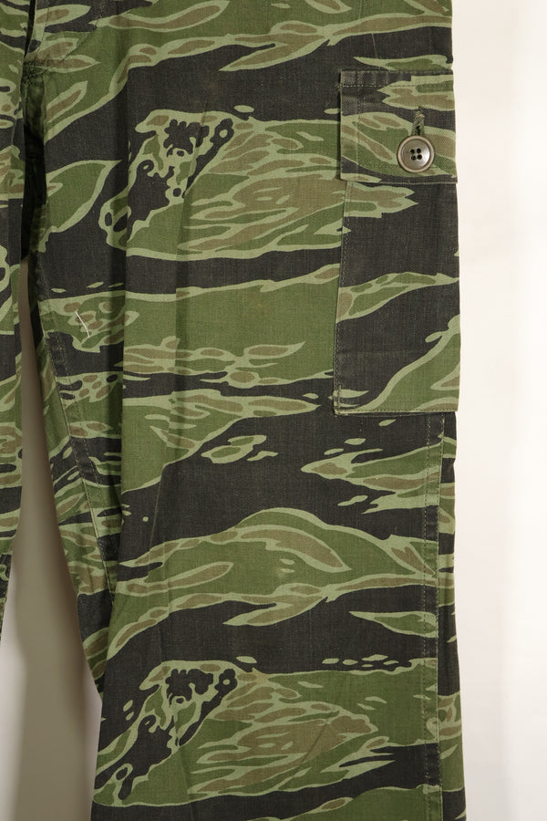 Real Late War Pattern US Size Tiger Stripe Shirt Dark Color Used