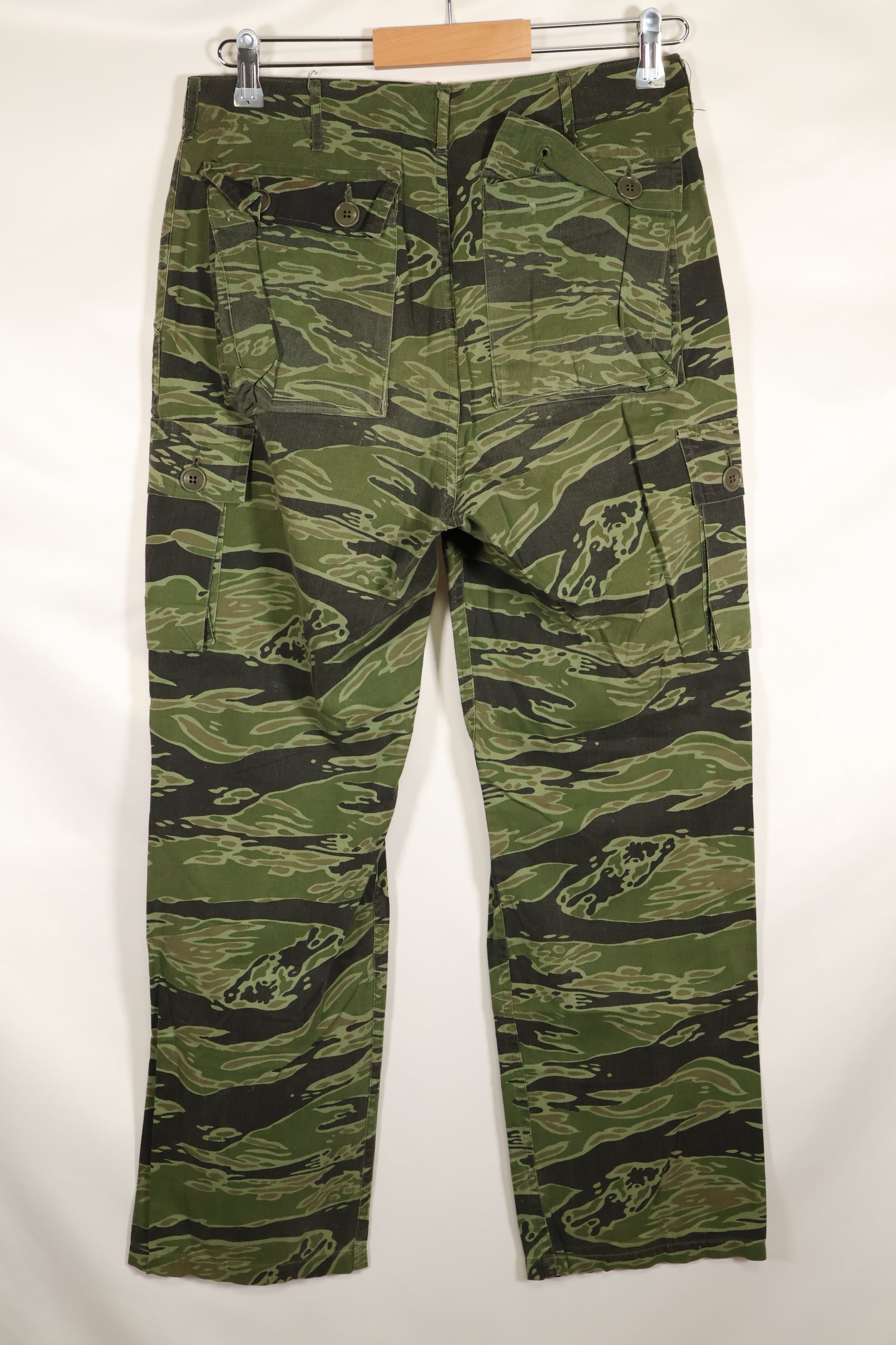 Real Late War Pattern US Size Tiger Stripe Shirt Dark Color Used