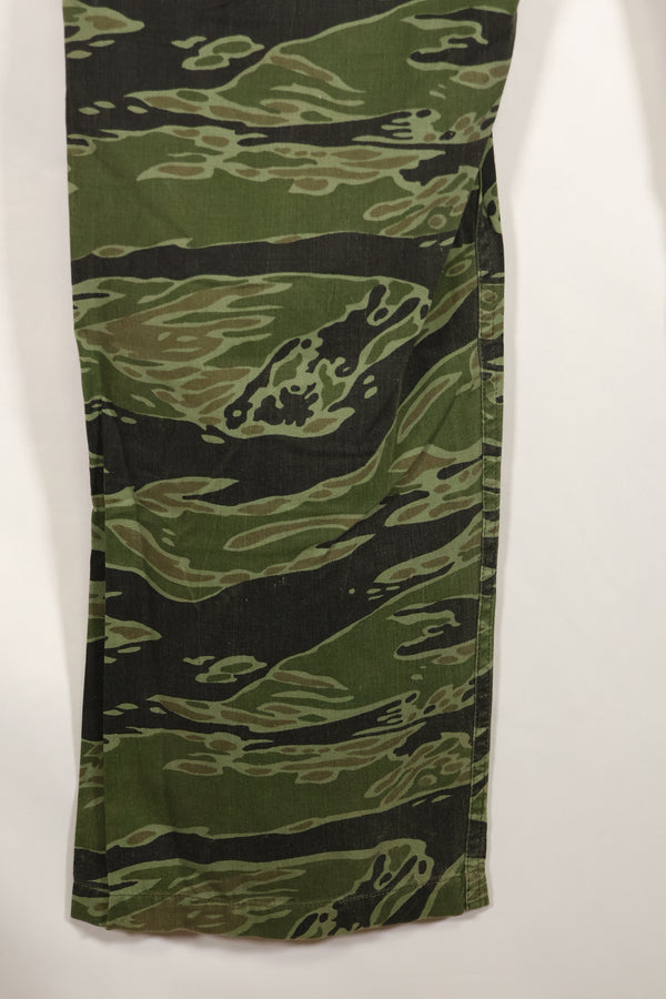 Real Late War Pattern US Size Tiger Stripe Shirt Dark Color Used