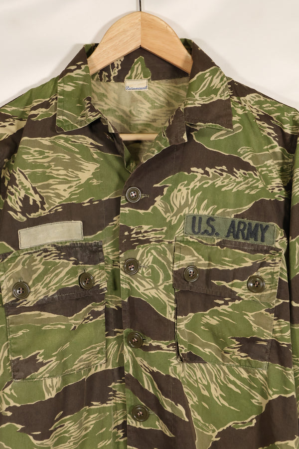 1968 Costume for the movie "Green Beret" and "Encounter of the Unknown" John Wayne Pattern Tiger Stripe Shirt