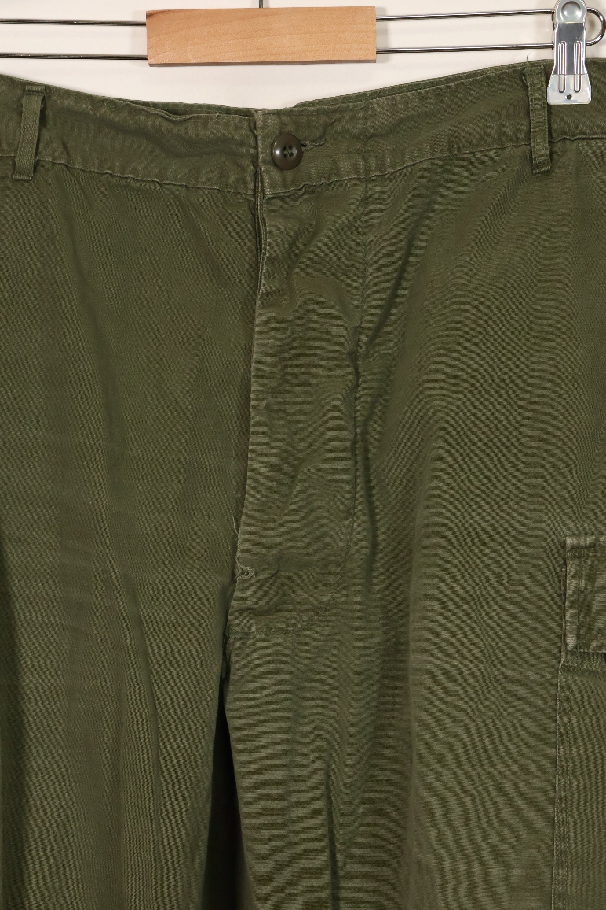 1967 Contract 3rd Model Non Ripstop Jungle Fatigue Pants Size Tag Unreadable Used