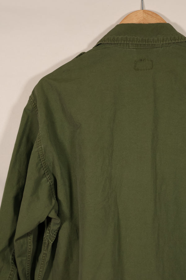 Real 1963-64 1st Model Jungle Fatigue Jacket, stains, holes.